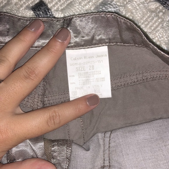 Calvin Klein jeans metallic wide leg pant - Picture 4 of 5